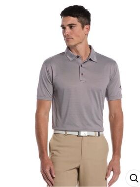 Men's Gray Short-Sleeve Polo Shirt - Performance Classic